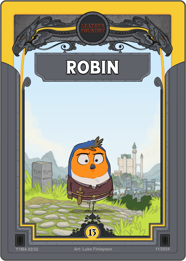 Golden Robin Card